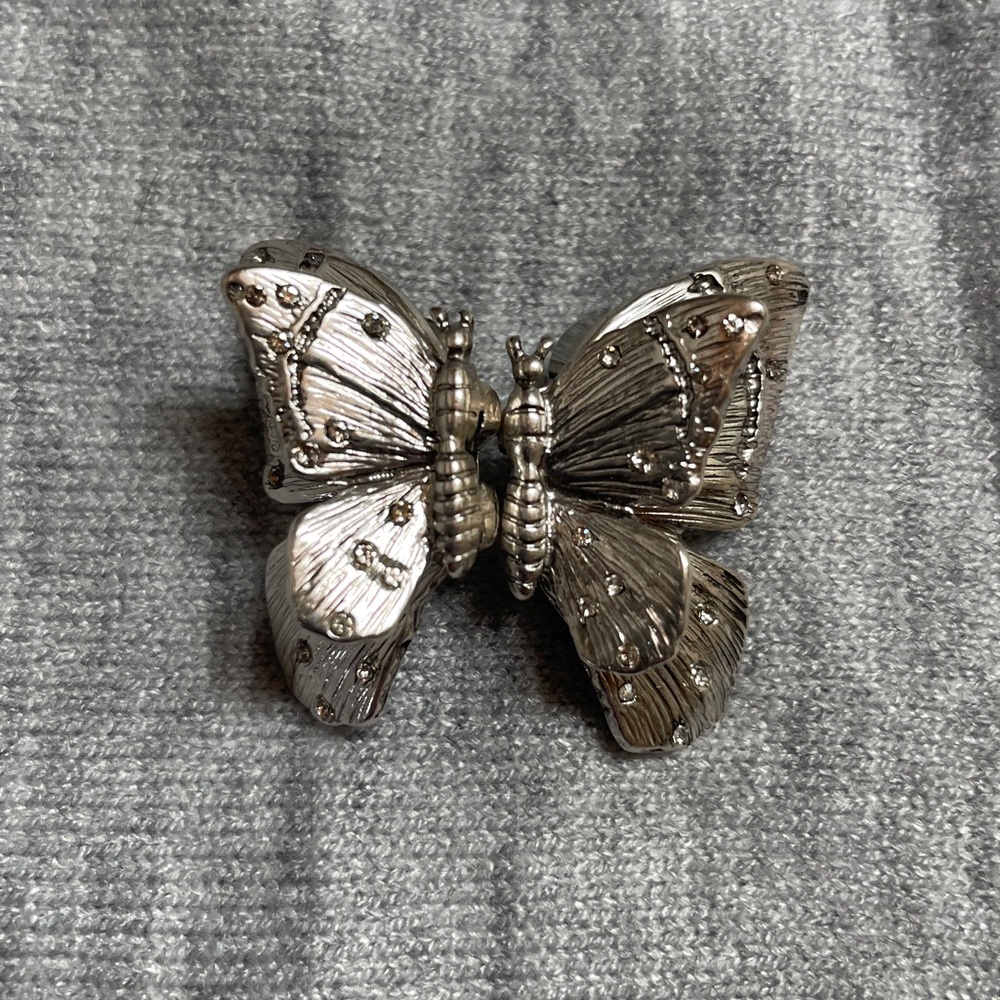 Chico's Silver Butterfly Earrings